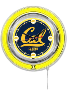 Cal Golden Bears Double Neon Wall Clock
