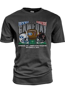 Texas Tech Red Raiders Black Football vs BYU Cougars Short Sleeve T Shirt