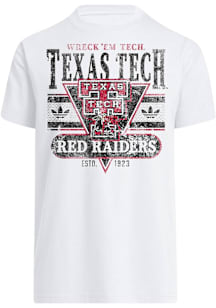 Adidas Texas Tech Red Raiders White OG Short Sleeve Fashion T Shirt