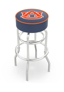 Auburn Tigers Double-Ring Swivel Pub Stool - Black