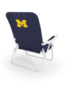 Navy Blue Michigan Wolverines Monaco Backpack Beach Folding Chair