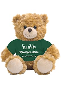 Michigan State Spartans Jardine  Holiday 10" Holiday Plush - White