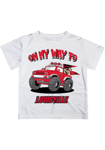 Vive La Fete Louisville Cardinals Infant On My Way Short Sleeve T-Shirt White