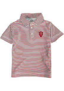 Indiana Hoosiers Toddler Red Carson Short Sleeve Polo Shirt