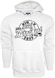 Blue 84 Big 12 Mens White Big 12 Women's Soccer Championships Long Sleeve Hoodie