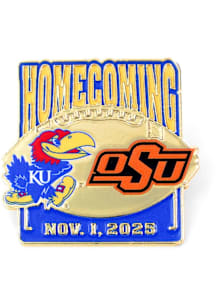Kansas Jayhawks Souvenir 2025 vs Oklahoma State Game Day Pin - Blue