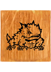 TCU Horned Frogs Barrel Stave Logo Coaster