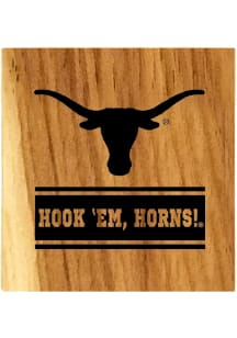 Texas Longhorns Barrel Stave Slogan Coaster