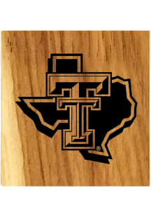Texas Tech Red Raiders Barrel Stave State Logo Coaster