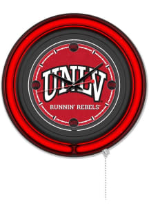 UNLV Runnin Rebels Double Neon Wall Clock