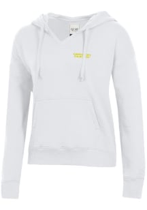 Gear for Sports Oregon Ducks Womens White Big Cotton Hooded Sweatshirt