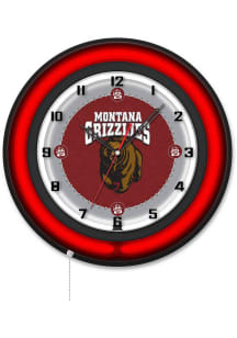 Montana Grizzlies 19in Neon Wall Clock
