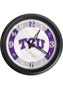 TCU Horned Frogs Outdoor LED Wall Clock