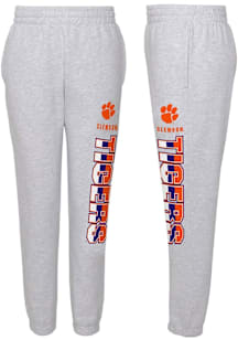 Clemson Tigers Youth Grey Game Time Sweatpants