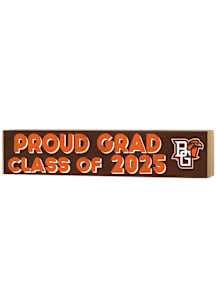 KH Sports Fan Bowling Green Falcons 3x13 Block Sign Class of 2025 Sign - Brown