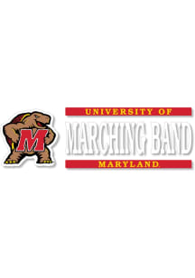 Red Maryland Terrapins 6x2Marching Band Decal