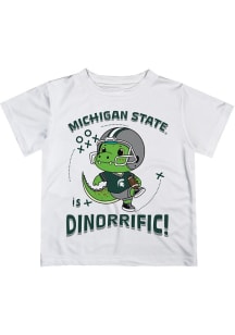 Infant Michigan State Spartans White Vive La Fete Dino-Riffic Short Sleeve T-Shirt