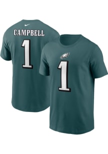 Jihaad Campbell Philadelphia Eagles Teal Home Short Sleeve Player T Shirt