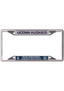 UConn Huskies Navy Blue 2025 National Champions Laser Cut Car Accessory License Plate