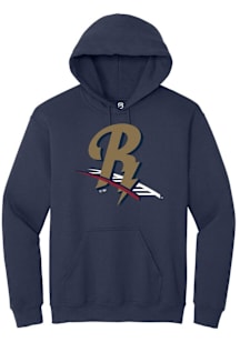 Summit Sportswear Scranton Wilkes Mens Navy Blue Primary Logo Long Sleeve Hoodie