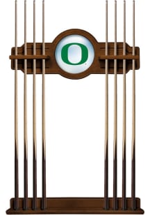 Brown Oregon Ducks Solid Wood Cue Rack Pool Table