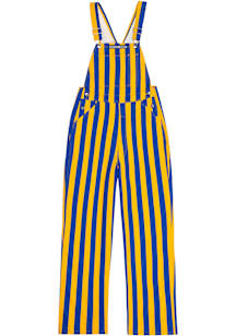 RALLY Mens Blue Striped Bib Overalls