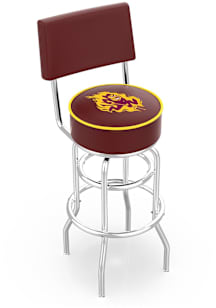 Arizona State Sun Devils Sparky Double-Ring Swivel with Back Pub Stool - Black