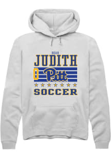 Okah Judith Rally Mens White Pitt Panthers NIL Striped Player Hood