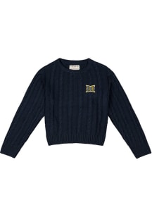 Womens Drexel Dragons Navy Blue Uscape Renew Cable Knit Long Sleeve Sweater