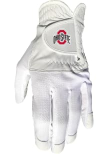 White Ohio State Buckeyes Cool Mesh Gloves