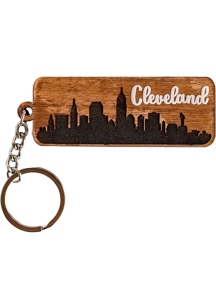WeBleedOhio Keychain - Cleveland Themed Key Rings Skyline