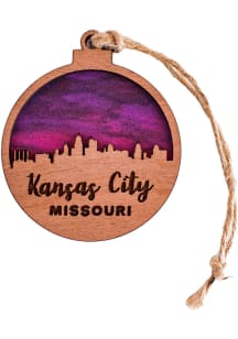Kansas City Sunset Skyline Ornament