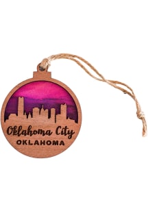Oklahoma City Sunset Skyline Ornament