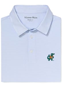 Mizzen+Main Florida Gators Mens Light Blue Versa Stripe Short Sleeve Fashion Polo