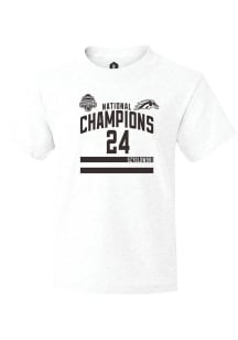 Garrett Szydlowski Youth White Western Michigan Broncos NIL 2025 National Champions Shirzee Short..