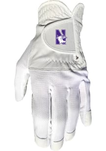 White Northwestern Wildcats Cool Mesh Gloves