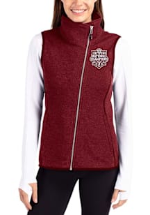 Cutter and Buck Indiana Hoosiers Womens Crimson 2025 CFP National Champions Mainsail Asymmetrical..