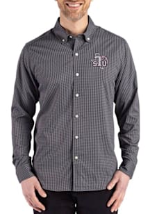 Cutter and Buck Texas Southern Tigers Mens Black Skyline Long Sleeve Dress Shirt