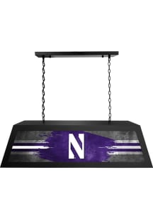 Black Northwestern Wildcats Long Billiard Lamp