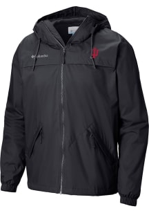 Columbia Indiana Hoosiers Mens Black Heat Seal Oroville Creek Medium Weight Jacket