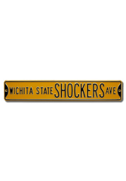 Wichita State Shockers Yellow Street Sign