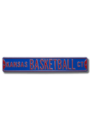 Kansas Jayhawks Basketball Street Sign