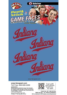 Indiana Hoosiers 4pk Waterless Tattoo