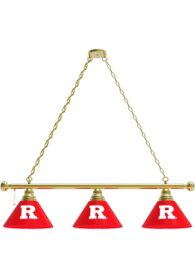 Gold Rutgers Scarlet Knights 3 Shade Billiard Lamp