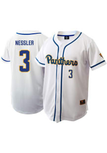 AJ Nessler  Mens White Pitt Panthers NIL Jersey