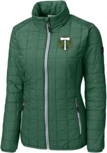Cutter and Buck Portland Timbers Womens Green Rainier PrimaLoft Heavy Weight Jacket