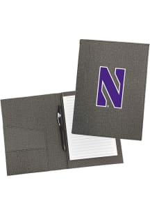 Black Northwestern Wildcats 9.5 x 7 Notepad