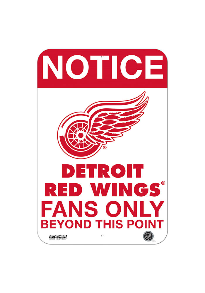 Detroit Red Wings 8x12 Aluminum Sign