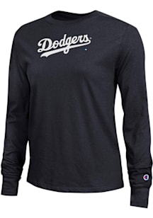 Champion Los Angeles Dodgers Womens Black Core LS Tee