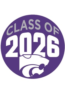 Purple K-State Wildcats 3&quot; Class of 2026 Button